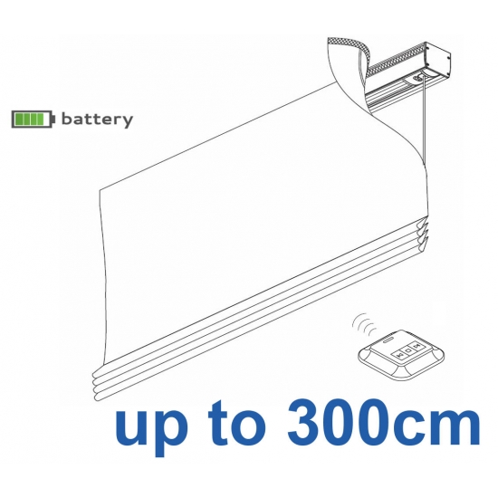2345 Battery operated Headrail system up to 300cm