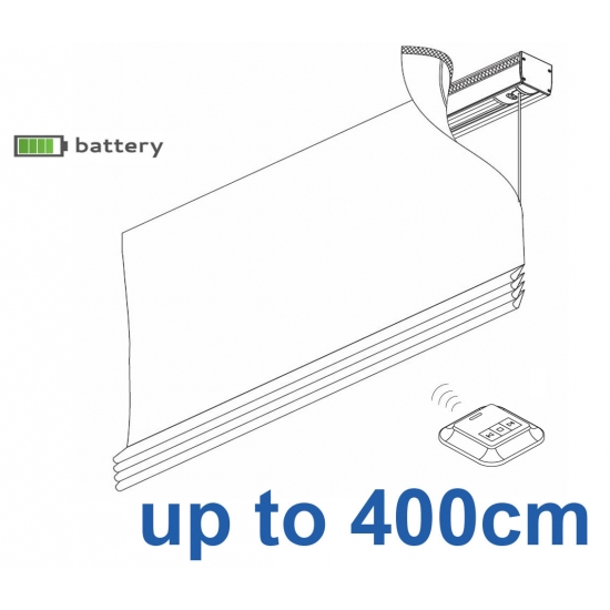 2345 Battery operated Headrail system up to 400cm