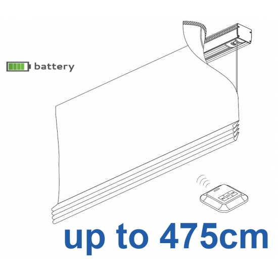 2345 Battery operated Headrail system up to 475cm