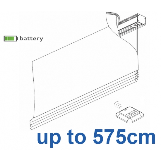 2345 Battery operated Headrail system up to 575cm