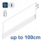 2355 Rechargeable Battery Roman Blind Headrail system up to 100cm