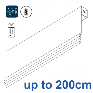 2355 Rechargeable Battery Roman Blind Headrail system up to 200cm