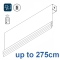 2355 Rechargeable Battery Roman Blind Headrail system up to 275cm