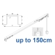 3970 corded & 3970 Wave corded, recess systems (White only) up to 150cm Complete