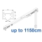 3970 corded & 3970 Wave corded (White only)  up to 1150cm Complete