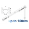 3970 corded & 3970 Wave corded (White only)  up to 150cm Complete