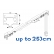 3970 corded & 3970 Wave corded (White only)  up to 250cm Complete