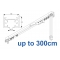 3970 corded & 3970 Wave corded (White only)  up to 300cm Complete