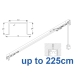 3970 corded & 3970 Wave corded, recess systems (White only)  up to 225cm Complete