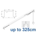 3970 corded & 3970 Wave corded, recess systems (White only)  up to 325cm Complete