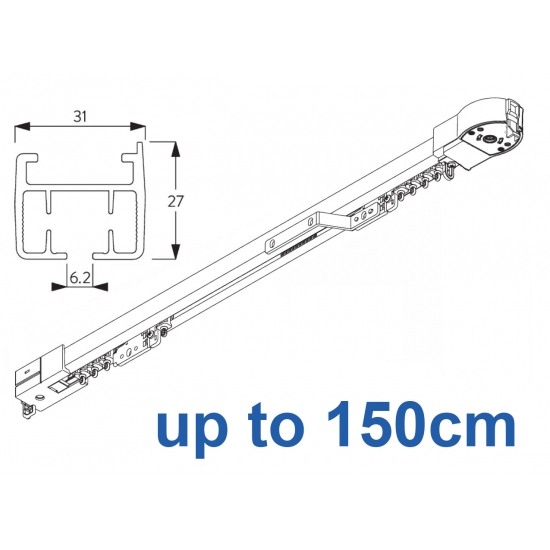 5100 Autoglide system Rail only (No Motor) up to 150cm Complete