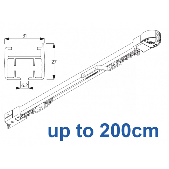 5100 Autoglide system Rail only (No Motor) up to 200cm Complete