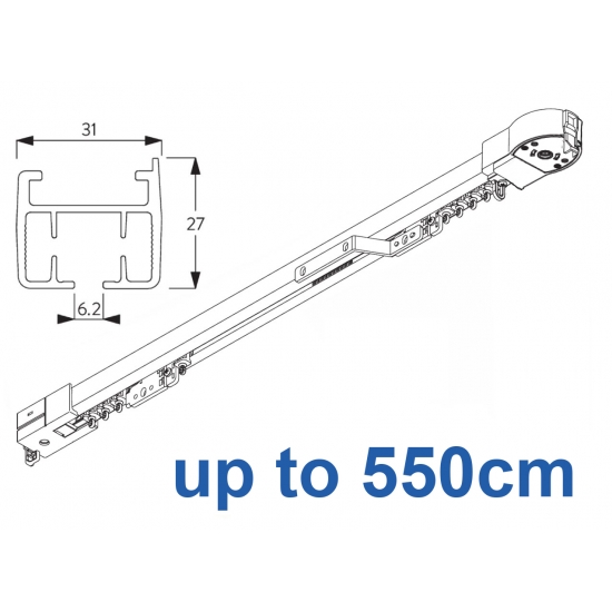 5100 Autoglide system Rail only (No Motor) up to 550cm Complete