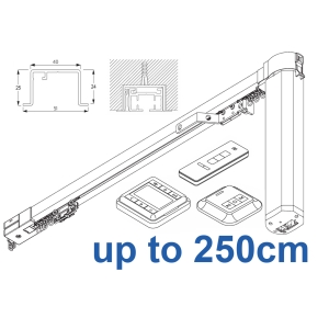 5100 Autoglide Electric recess & 5100 Autoglide Wave Electric recess systems, White or Black.  up to 250cm
