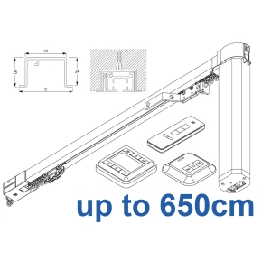 5100 Autoglide Electric recess & 5100 Autoglide Wave Electric recess systems, White or Black.  up to 650cm