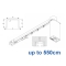 5600 Electric recess & 5600 Wave Electric recess systems, White or Black.  up to 550cm
