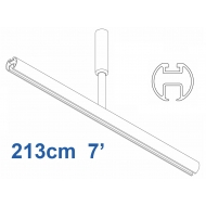 6103 Shower Rail  Straight in White  213cm  7'  6103 Shower Rail  Straight in White  213cm  7'