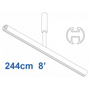 6103 Shower Rail  Straight in White  244cm  8' 6103 Shower Rail  Straight in White  244cm  8'