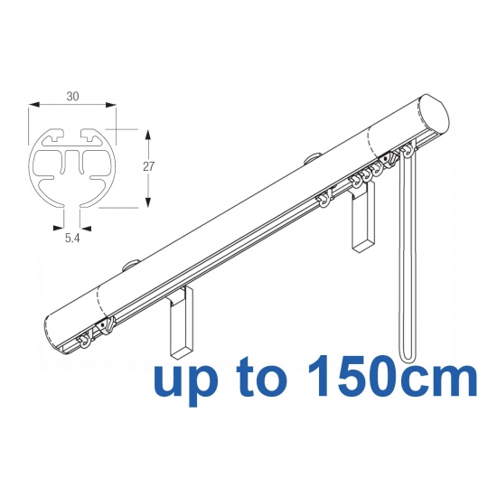 6120M 30mm Cord Drawn Metropole White, Black, Matt White, Ecru up to 150cm complete 6120M 30mm Cord Drawn Metropole White, Black, Matt White, Ecru up to 150cm complete