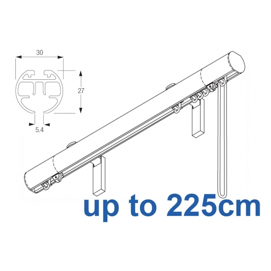 6120M 30mm Cord Drawn Metropole White, Black, Matt White, Ecru up to 225cm complete 6120M 30mm Cord Drawn Metropole White, Black, Matt White, Ecru up to 225cm complete