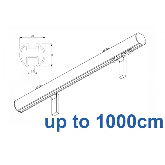 7610 (6130M) 30mm Hand Drawn Metropole Silver, Black, White, Matt White, Ecru up to 1000cm complete