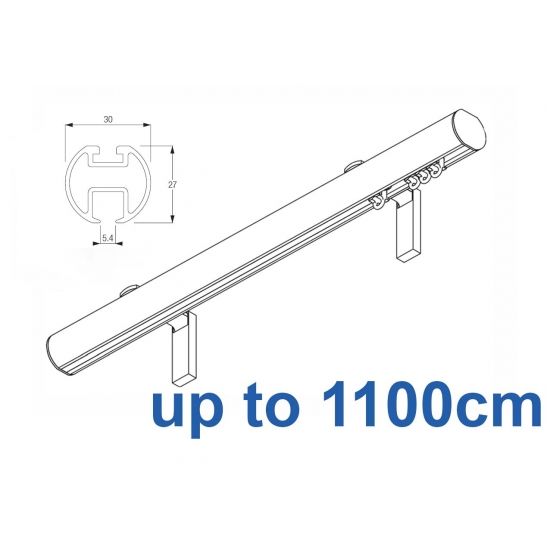 7610 (6130M) 30mm Hand Drawn Metropole Silver, Black, White, Matt White, Ecru up to 1100cm complete