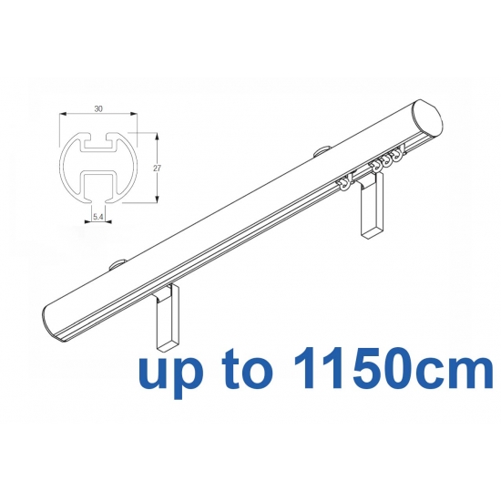 7610 (6130M) 30mm Hand Drawn Metropole Silver, Black, White, Matt White, Ecru up to 1150cm complete