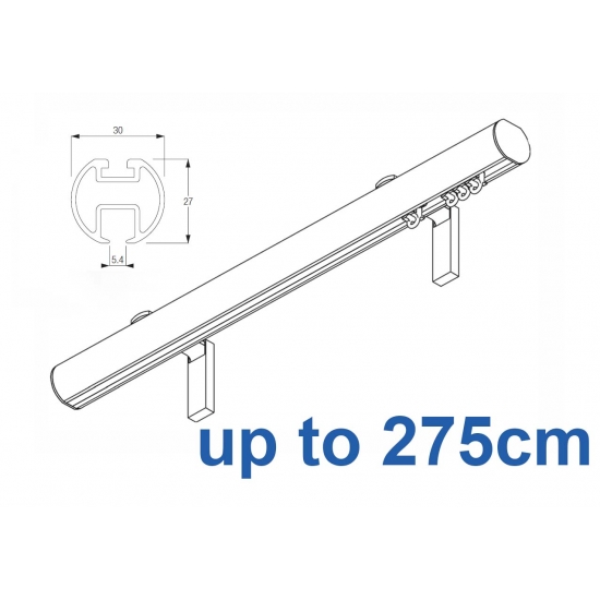 7610 (6130M) 30mm Hand Drawn Metropole Silver, Black, White, Matt White, Ecru up to 275cm complete