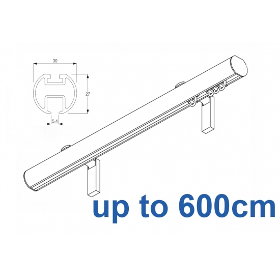 7610 (6130M) 30mm Hand Drawn Metropole Silver, Black, White, Matt White, Ecru up to 600cm complete