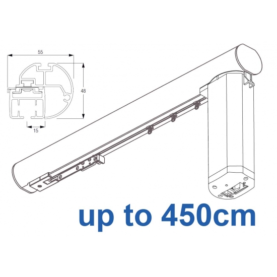 6150M-5100 50mm Electric Metropole with 5100 Autoglide, Anodic Grey, Antique Bronze, Slate Grey, Taupe up to 450cm complete 6150M-5100 50mm Electric Metropole with 5100 Autoglide, Anodic Grey, Antique Bronze, Slate Grey, Taupe up to 450cm complete