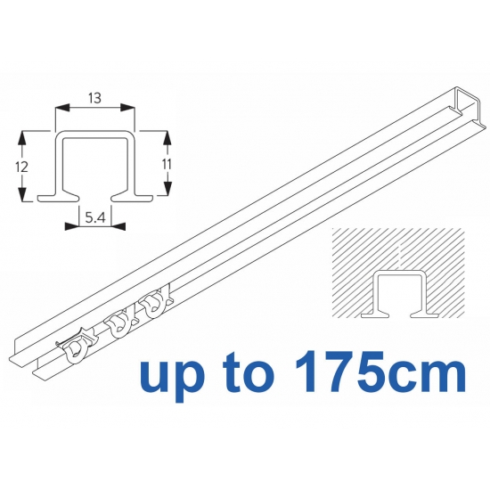6243 recess & 6243 Wave recess White systems up to 175cm Complete