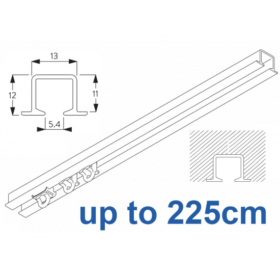 6243 recess & 6243 Wave recess White systems up to 225cm Complete