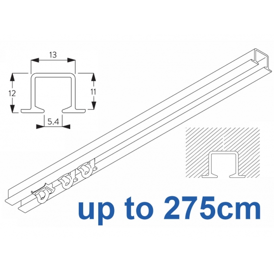 6243 recess & 6243 Wave recess White systems up to 275cm Complete