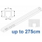 6243 recess & 6243 Wave recess White systems up to 275cm Complete