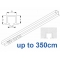 6243 recess & 6243 Wave recess White systems up to 350cm Complete
