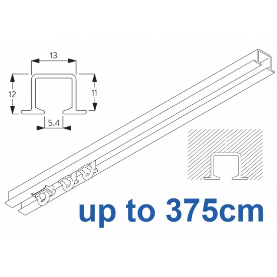 6243 recess & 6243 Wave recess White systems up to 375cm Complete