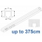6243 recess & 6243 Wave recess White systems up to 375cm Complete