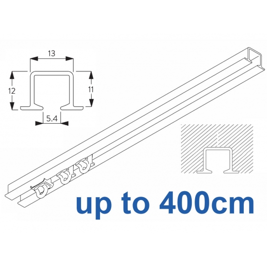 6243 recess & 6243 Wave recess White systems up to 400cm Complete