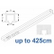 6243 recess & 6243 Wave recess White systems up to 425cm Complete