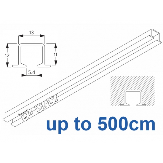6243 recess & 6243 Wave recess White systems up to 500cm Complete