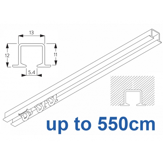 6243 recess & 6243 Wave recess White systems up to 550cm Complete