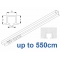 6243 recess & 6243 Wave recess White systems up to 550cm Complete