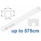 6243 recess & 6243 Wave recess White systems up to 575cm Complete