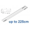 6293 Hand operated triple track system (White only)  up to 225cm Complete