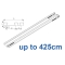 6293 Hand operated triple track system (White only)  up to 425cm Complete