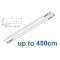 6293 Hand operated triple track system (White only)  up to 450cm Complete