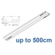 6293 Hand operated triple track system (White only)  up to 500cm Complete