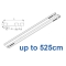 6293 Hand operated triple track system (White only)  up to 525cm Complete