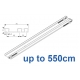 6293 Hand operated triple track system (White only)  up to 550cm Complete
