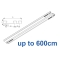 6293 Hand operated triple track system (White only)  up to 600cm Complete